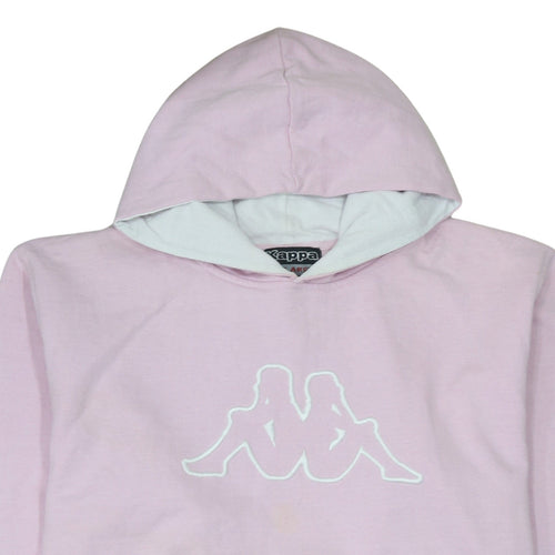Kappa Womens Pink Pullover Hoodie XXL Cotton Blend Casual