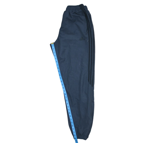 Adidas Men's Blue Track Pants L Woven Elastic Waist Activewear