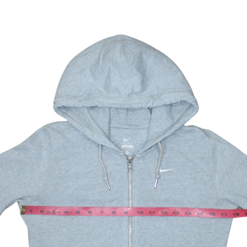 Nike Men's Grey Full Zip Hoodie Size S Cotton Sweatshirt
