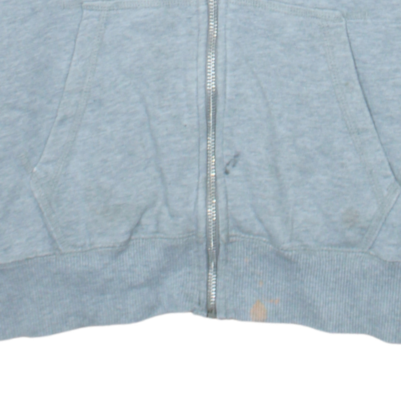 Nike Men's Grey Full Zip Hoodie Size S Cotton Sweatshirt