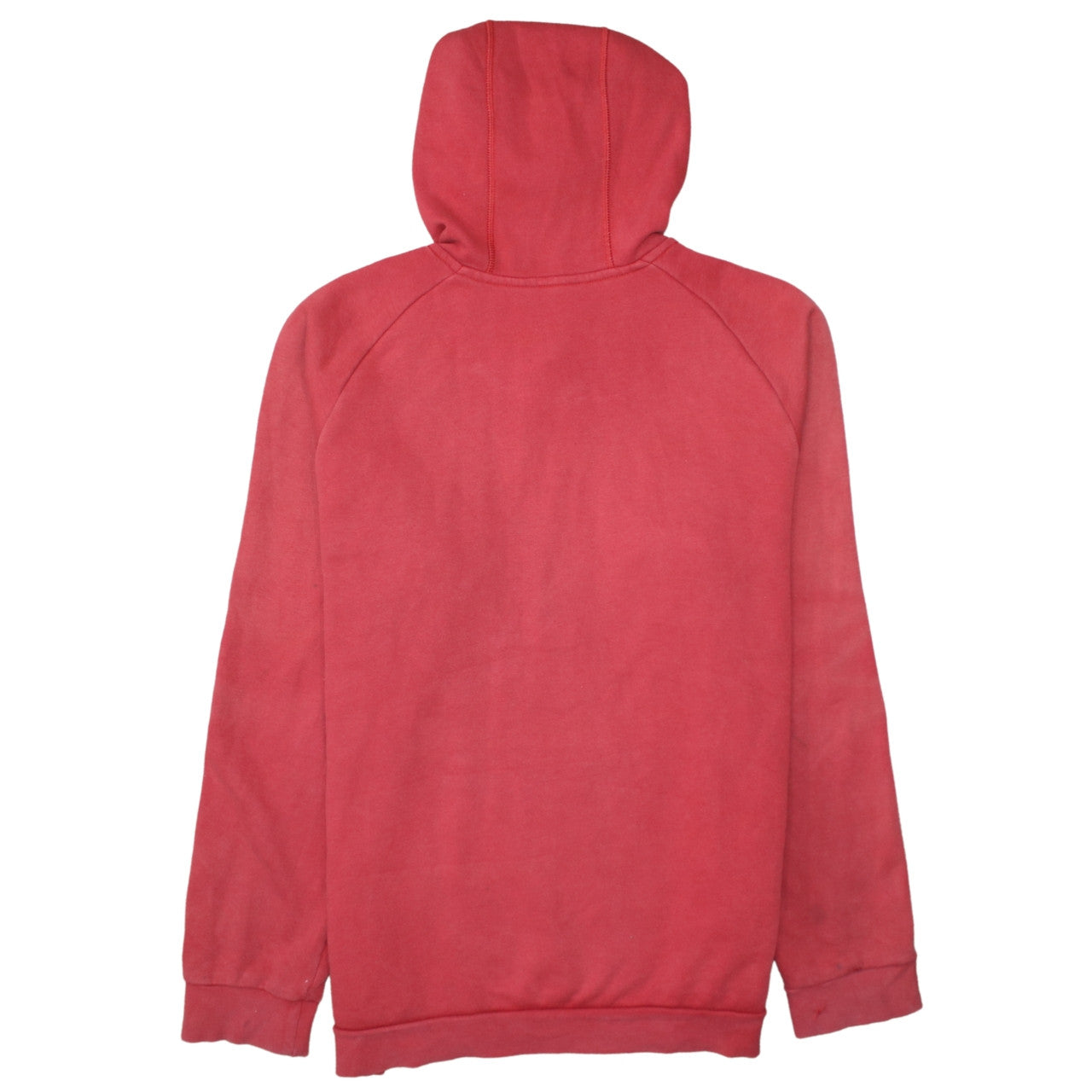 Adidas Mens Red Pullover Hoodie L Sports Fleece Sweatshirt