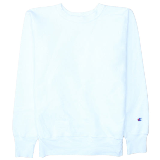 Champion Women's White Reverse Weave Large Pullover Sweatshirt