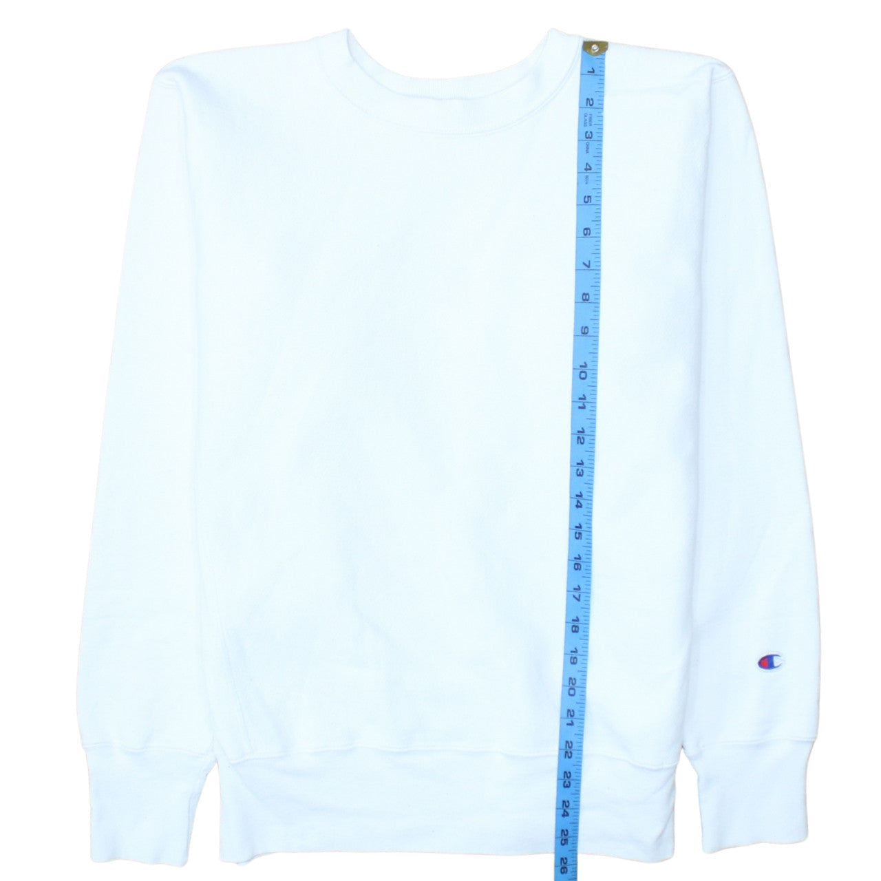 Champion Women's White Reverse Weave Large Pullover Sweatshirt