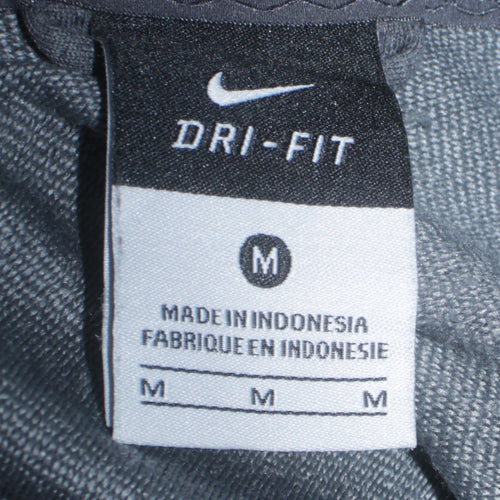 Nike Men's Grey Dri-Fit Full Zip Hoodie Size M