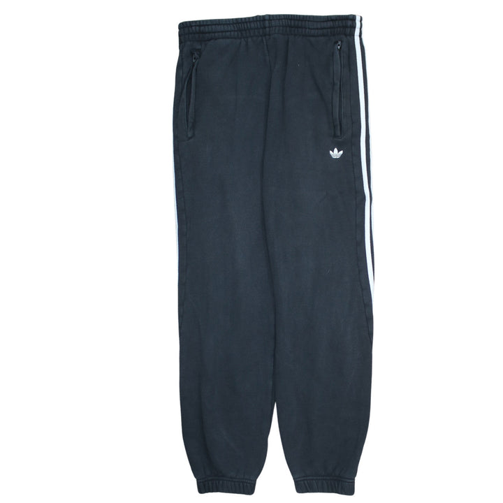Adidas Men's Black Jogger Sweatpants M Tapered Side Stripe