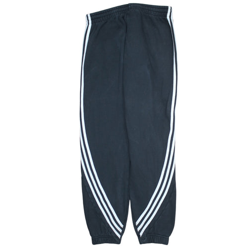 Adidas Men's Black Jogger Sweatpants M Tapered Side Stripe