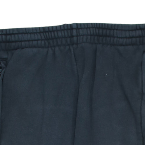 Adidas Men's Black Jogger Sweatpants M Tapered Side Stripe