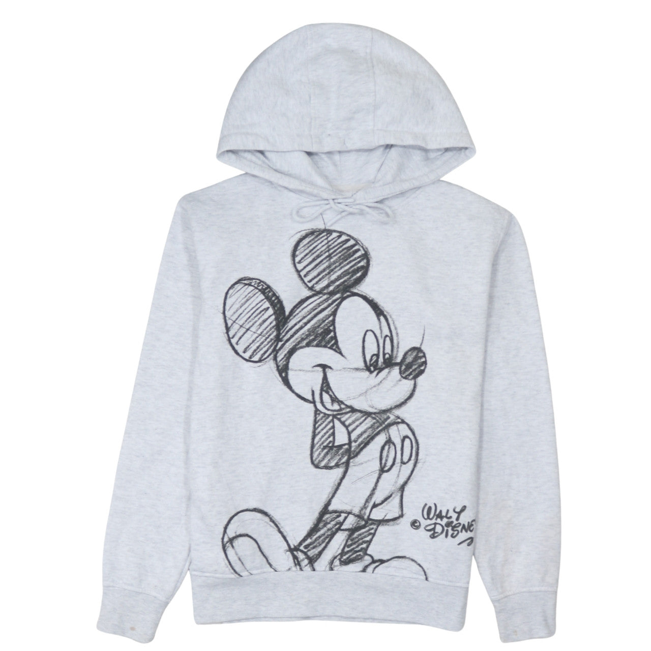 Disney Primark Women Grey Mickey Mouse Pullover Hoodie 2XS