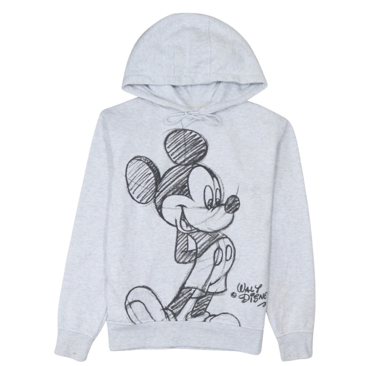 Disney Primark Women Grey Mickey Mouse Pullover Hoodie 2XS