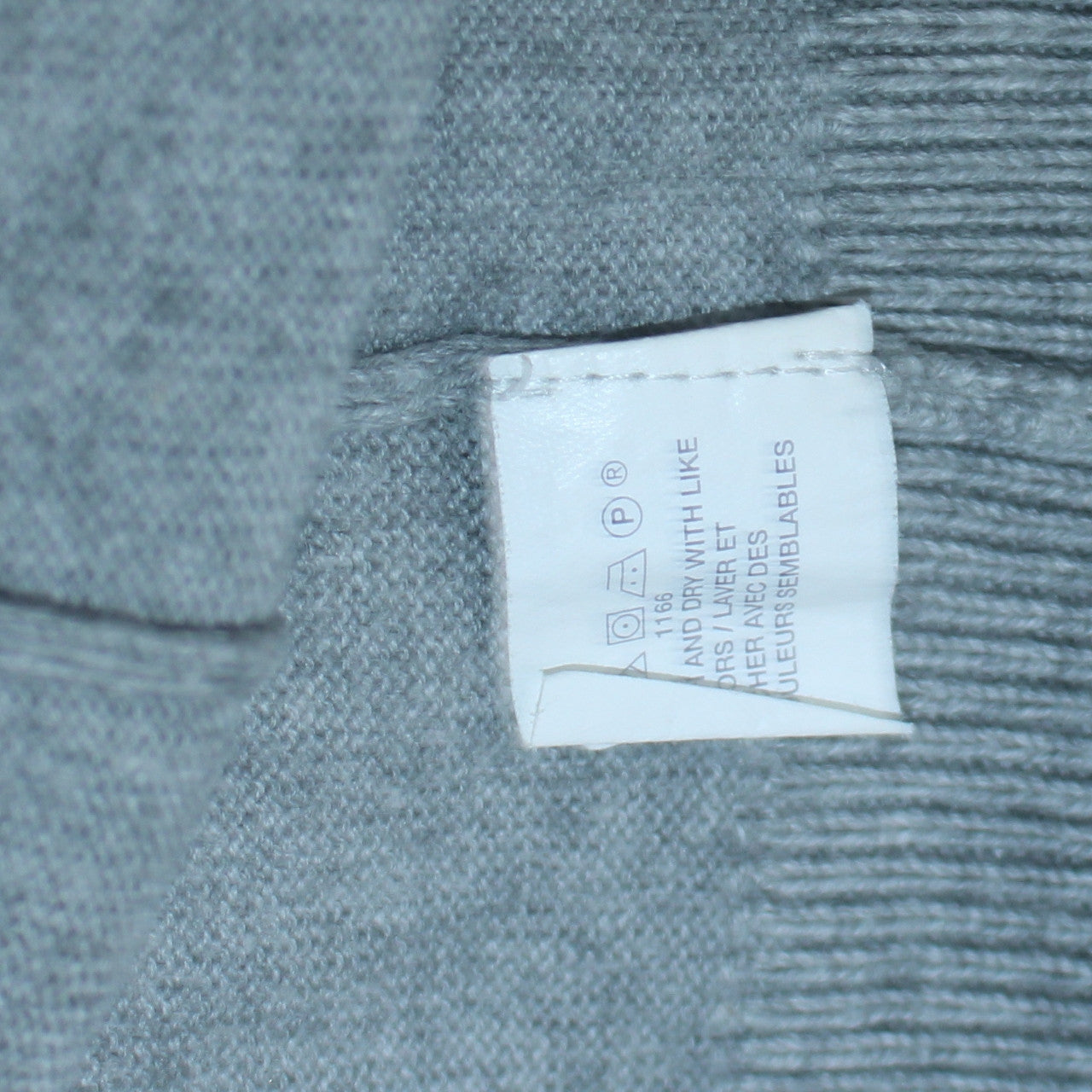 GAP Women’s Grey V-Neck Long Sleeve Pima Cotton Jumper Size M