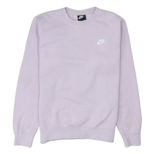 Nike Women’s Lilac Crew Neck Pullover Sweatshirt Small 80% Cotton