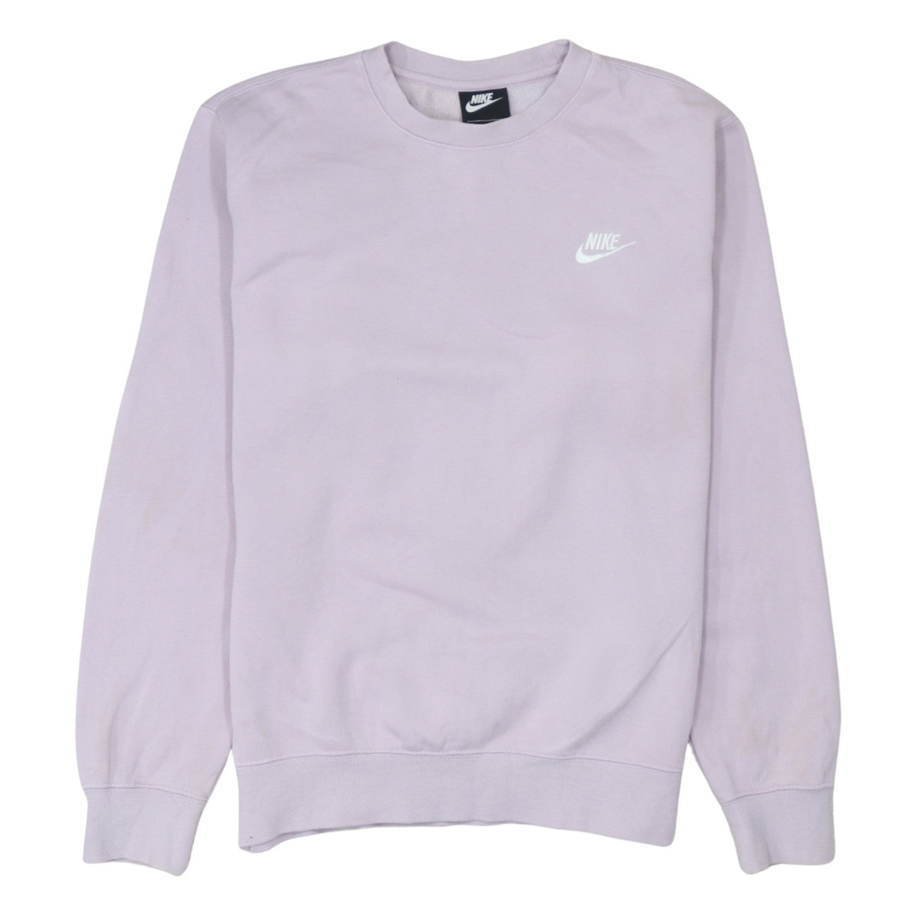 Nike Women’s Lilac Crew Neck Pullover Sweatshirt Small 80% Cotton