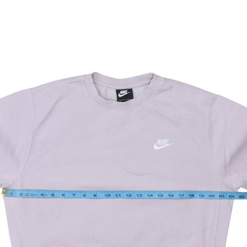 Nike Women’s Lilac Crew Neck Pullover Sweatshirt Small 80% Cotton