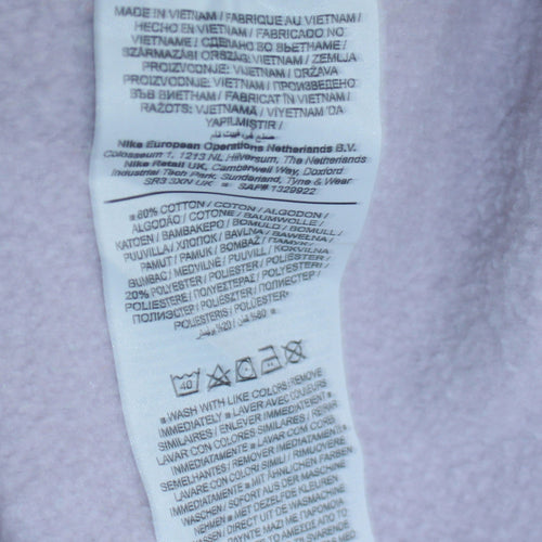 Nike Women’s Lilac Crew Neck Pullover Sweatshirt Small 80% Cotton