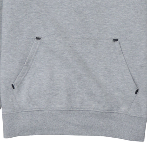Ellesse Mens Grey Pullover Hoodie Size S Logo Fleece Sweatshirt
