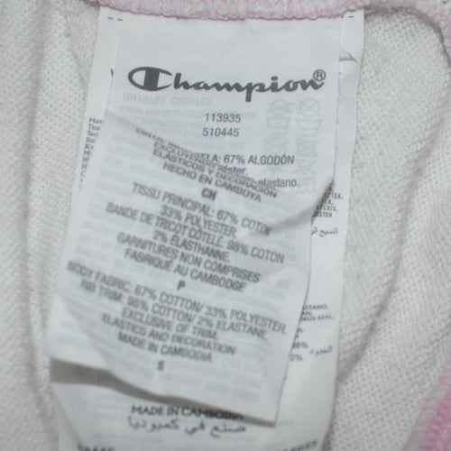 Champion Women's Pink Tie-Dye Pullover Sweatshirt Small Cotton Blend