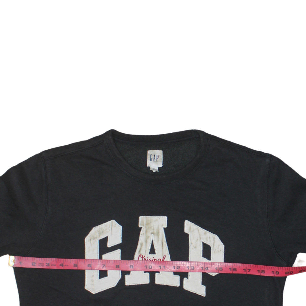 GAP Men's Black XS Pullover Sweatshirt Crew Neck Embroidered Logo
