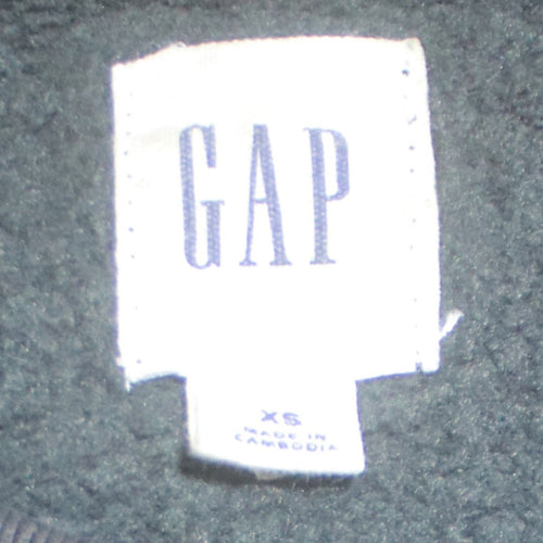 GAP Men's Black XS Pullover Sweatshirt Crew Neck Embroidered Logo