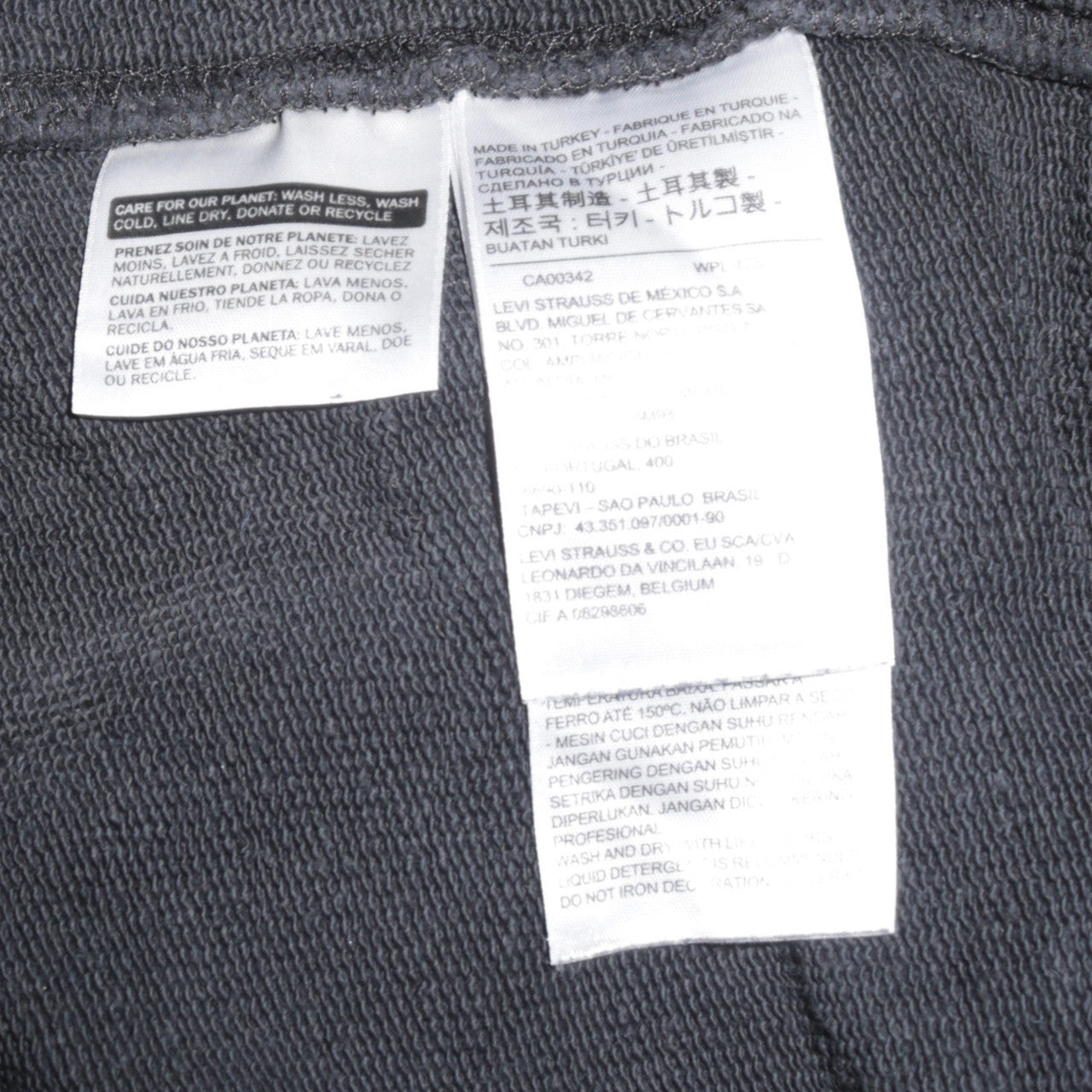 Levi's Men's Black Pullover Hoodie L Logo Graphic Outdoor Style