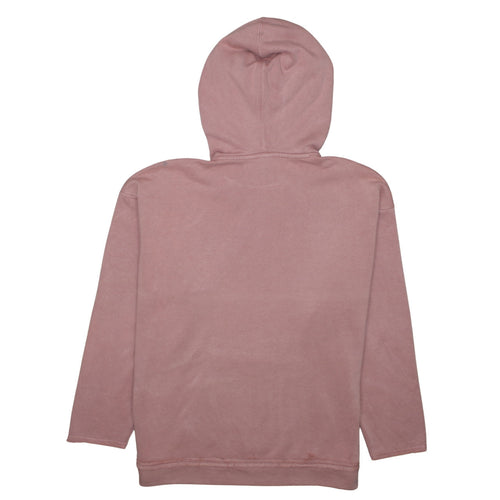 Adidas Womens Pink Hooded Pullover Hoodie Size 8 L Cotton Casual