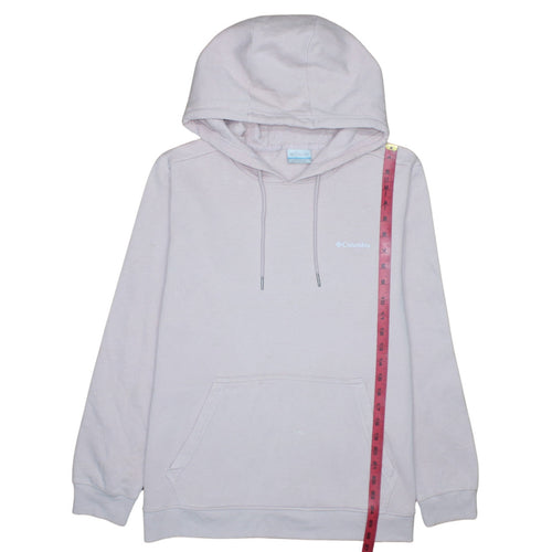 Columbia Womens Beige Pullover Hoodie XL Fleece Lined Casual Sweatshirt