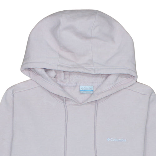 Columbia Womens Beige Pullover Hoodie XL Fleece Lined Casual Sweatshirt