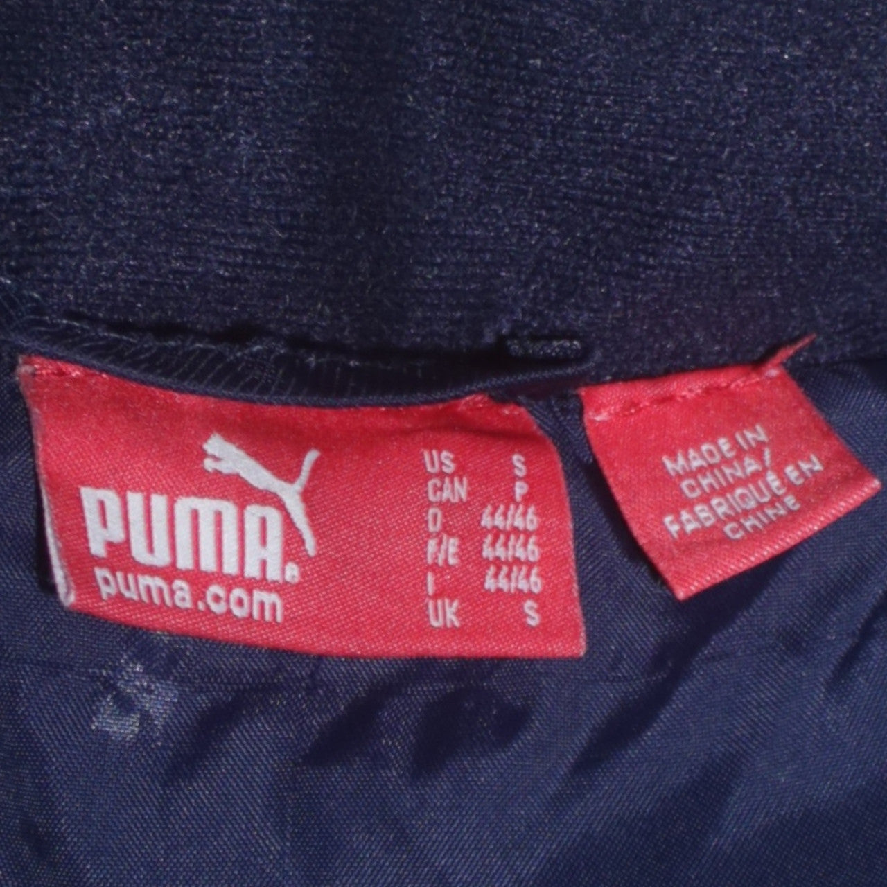 Puma Men's Blue Puffer Jacket S Full Zip Sports Winter Coat