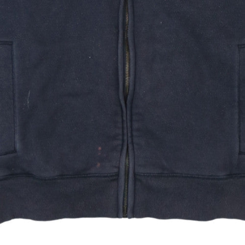 Timberland Men's Blue M Track Jacket Full Zip Fleece Regular Fit