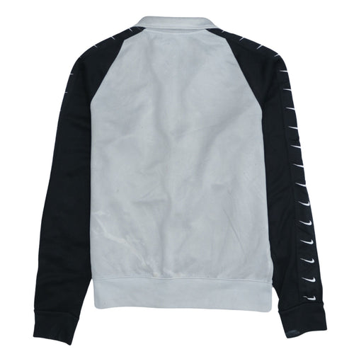 Nike Men’s Grey Track Jacket S Full Zip Colourblock Activewear