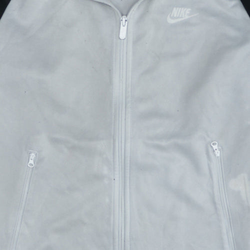 Nike Men’s Grey Track Jacket S Full Zip Colourblock Activewear