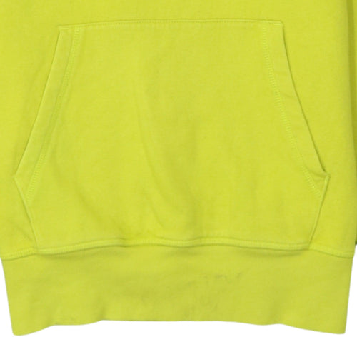 Champion Men's Yellow Small Pullover Hoodie with Logo