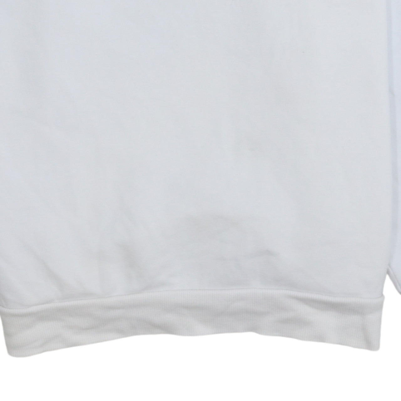 Puma Men's White Pullover Sweatshirt M Regular Fit Crew Neck Logo