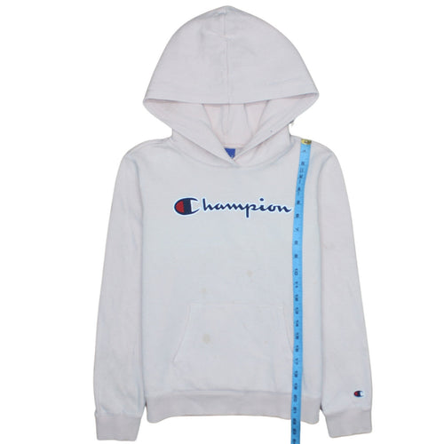 Champion Girls White Pullover Hoodie 13-14 Years Hooded Sweatshirt