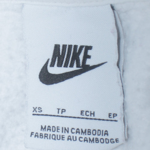 Nike Men's White XS Pullover Hoodie Sweatshirt with Logo