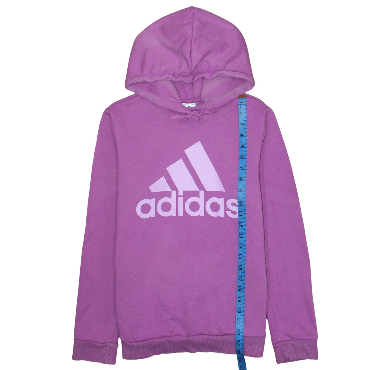 Adidas Womens Purple Hoodie Medium 12-14 Pullover Hooded Sweatshirt