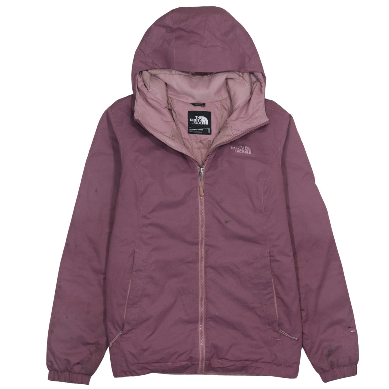 The North Face Womens Purple Hooded Waterproof Parka Jacket Size M