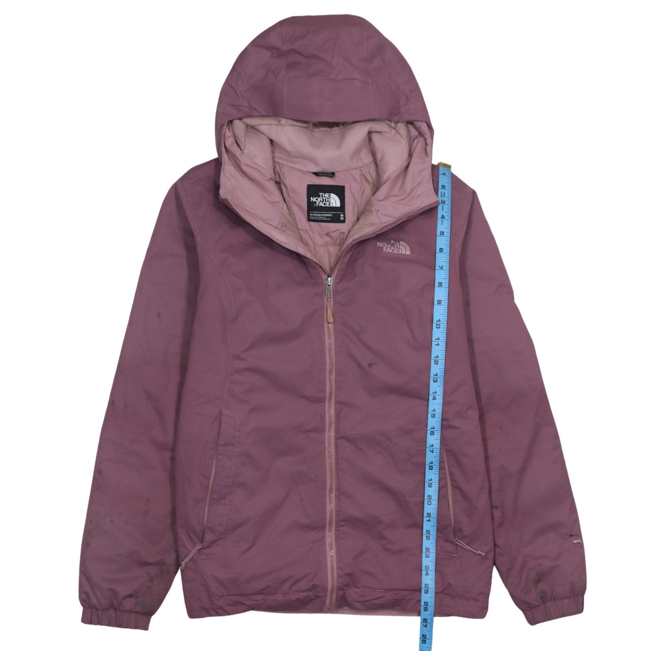 The North Face Womens Purple Hooded Waterproof Parka Jacket Size M