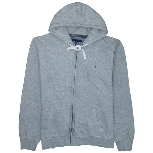Tommy Hilfiger Mens Grey XL Full Zip Hoodie Sweatshirt