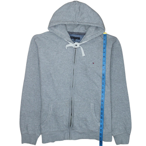 Tommy Hilfiger Mens Grey XL Full Zip Hoodie Sweatshirt