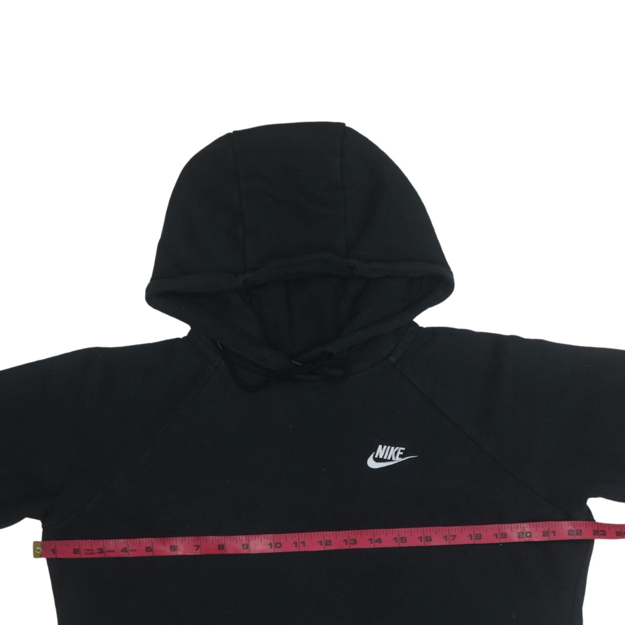 Nike Mens Black Pullover Hoodie Sweatshirt M Fleece Regular Fit