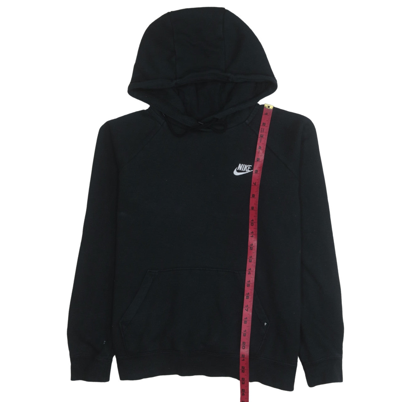 Nike Mens Black Pullover Hoodie Sweatshirt M Fleece Regular Fit