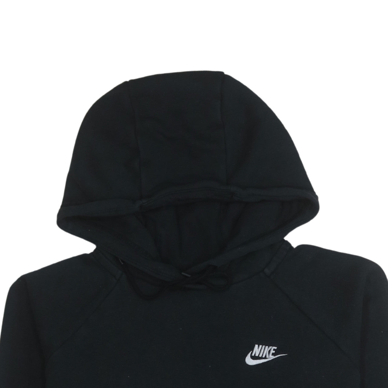 Nike Mens Black Pullover Hoodie Sweatshirt M Fleece Regular Fit