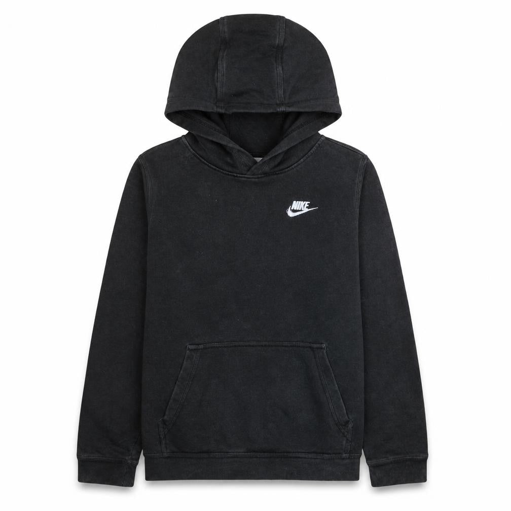 Nike Boys Black Pullover Hoodie Sweatshirt L 147-158cm Fleece Logo