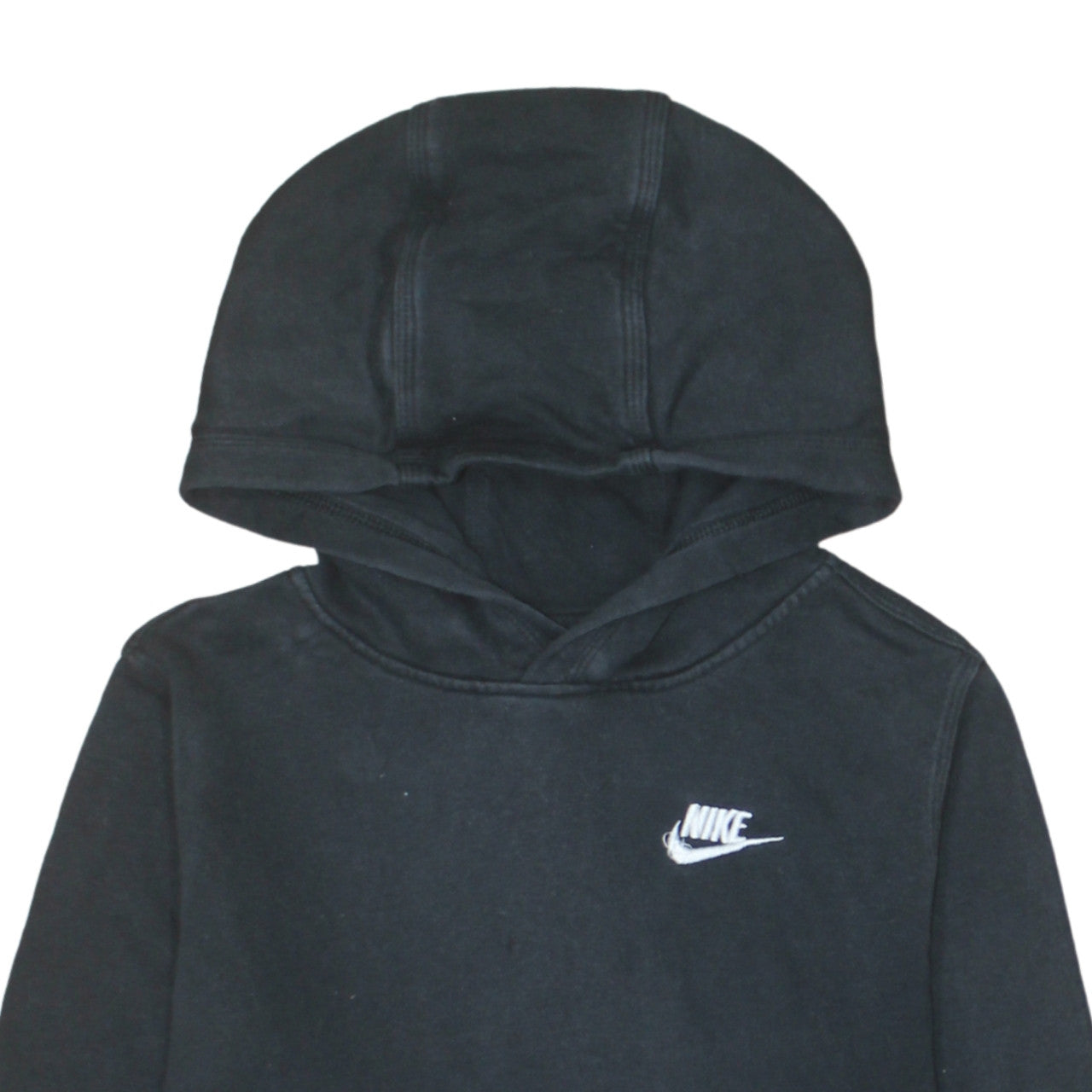Nike Boys Black Pullover Hoodie Sweatshirt L 147-158cm Fleece Logo
