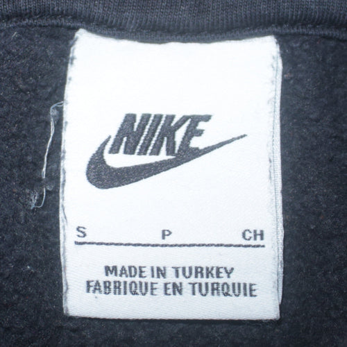 Nike Men's Black Pullover Hoodie Small Logo Graphic Sportswear