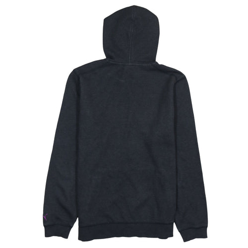 Puma Womens Black Pullover Hoodie Size 16 Logo Fleece Casual