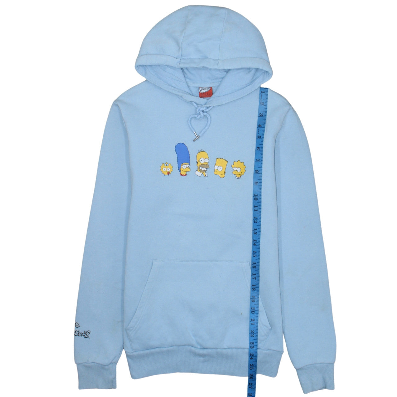 Primark The Simpsons Blue Pullover Men's Hoodie XS Graphic Print