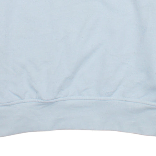 Ralph Lauren Women White Polyester Cotton Crew Neck Pullover Sweatshirt M