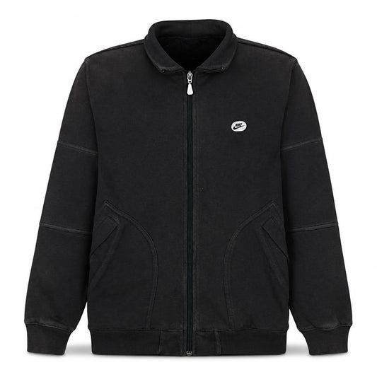 Front view of Nike Men's Black Small Full Zip Track Jacket