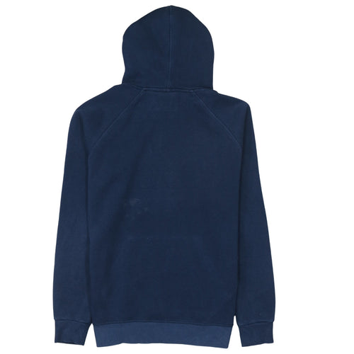 Adidas Men's Blue Pullover Hoodie Size M Logo Sports Sweatshirt
